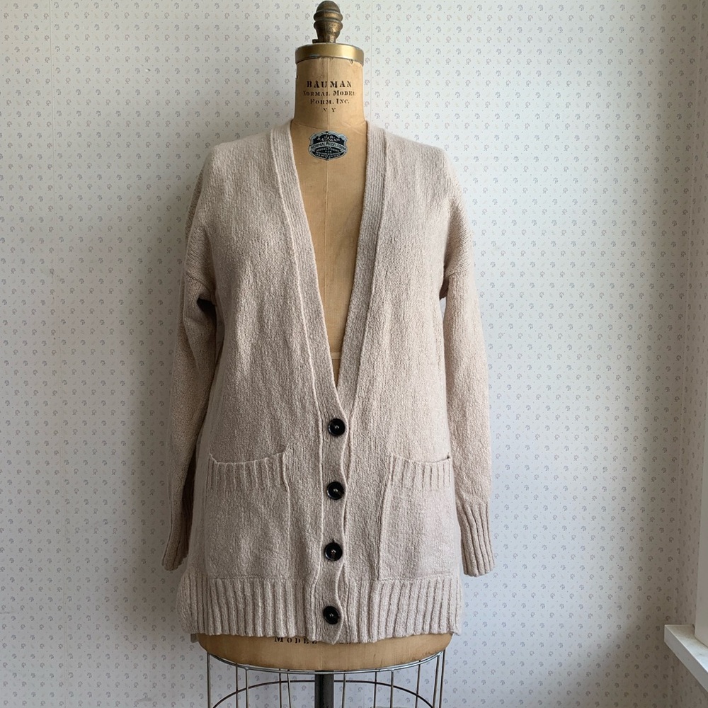 New! Frame Long Luxe Cardigan sz Large TP1